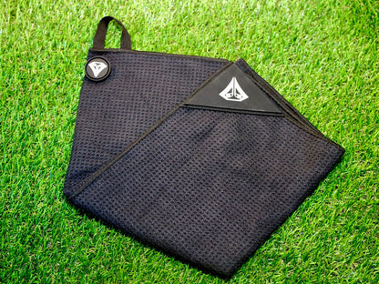 Magnetic Golf Towel with Club Brush