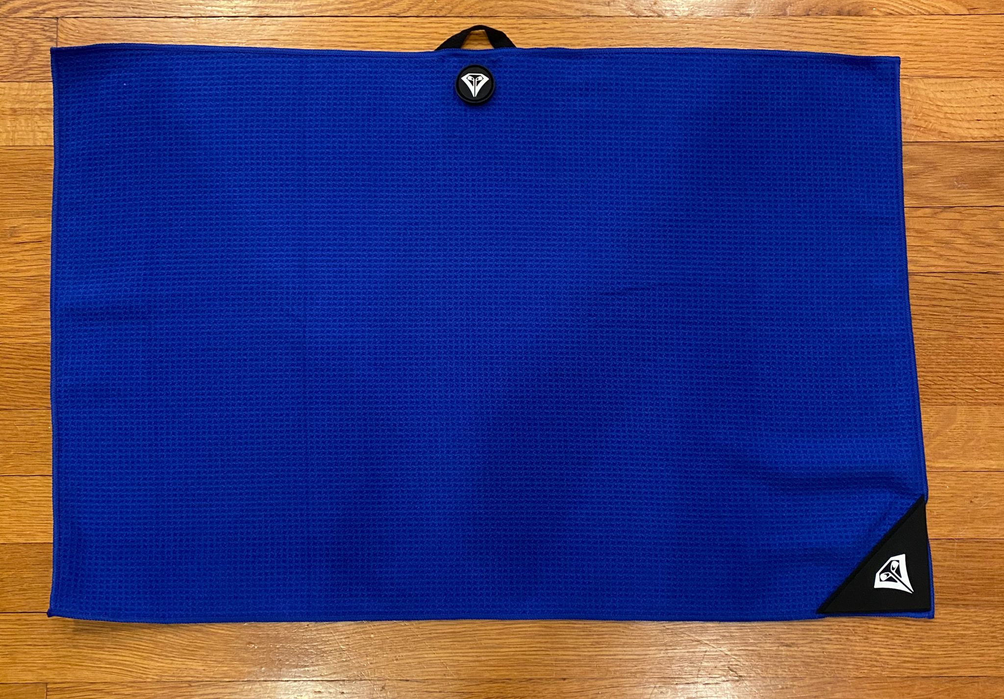 Blue Magnetic Golf Towel with Club Brush